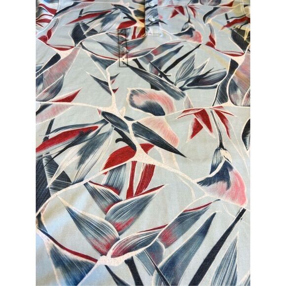 Walter Hagen Clubhouse Golf Polo Short Sleeve Blue Birds Of Paradise small new - Picture 5 of 5